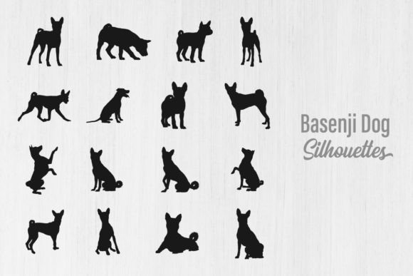Basenji Dog Silhouettes: A Designer's Review for Embroidery Projects