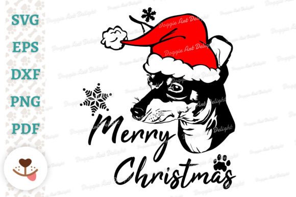 Christmas Min Pin Dog SVG: Embroidery Designer's Take