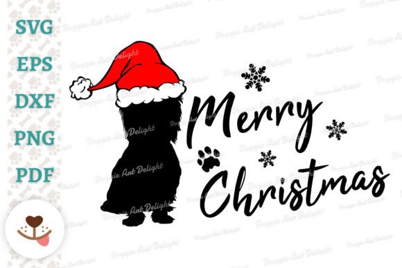 Christmas Yorkie Dog SVG PNG DXF Review