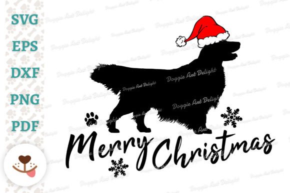 Golden Retriever Christmas Dog Svg Png