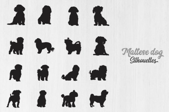 Maltese Dog Silhouettes, Dog SVG: A Hands-On Review