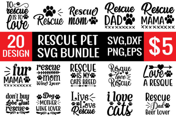 Rescue Pet SVG Bundle: An Embroidery Designer's Take