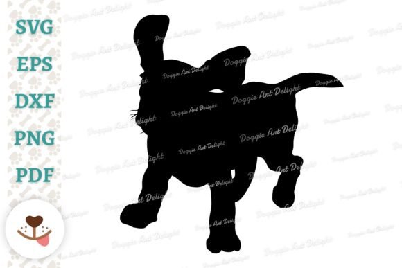 Running Beagle Puppy Dog SVG PNG DXF