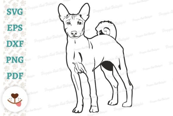 Standing Basenji Dog SVG Vector Cut File Review